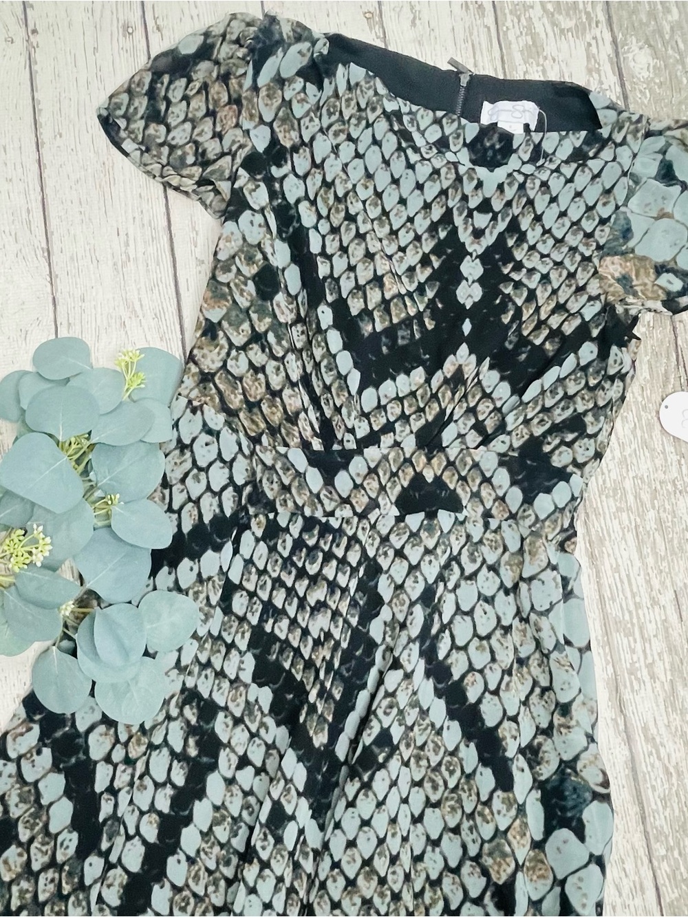 Jessica Simpson Anaconda Snake Print Dress